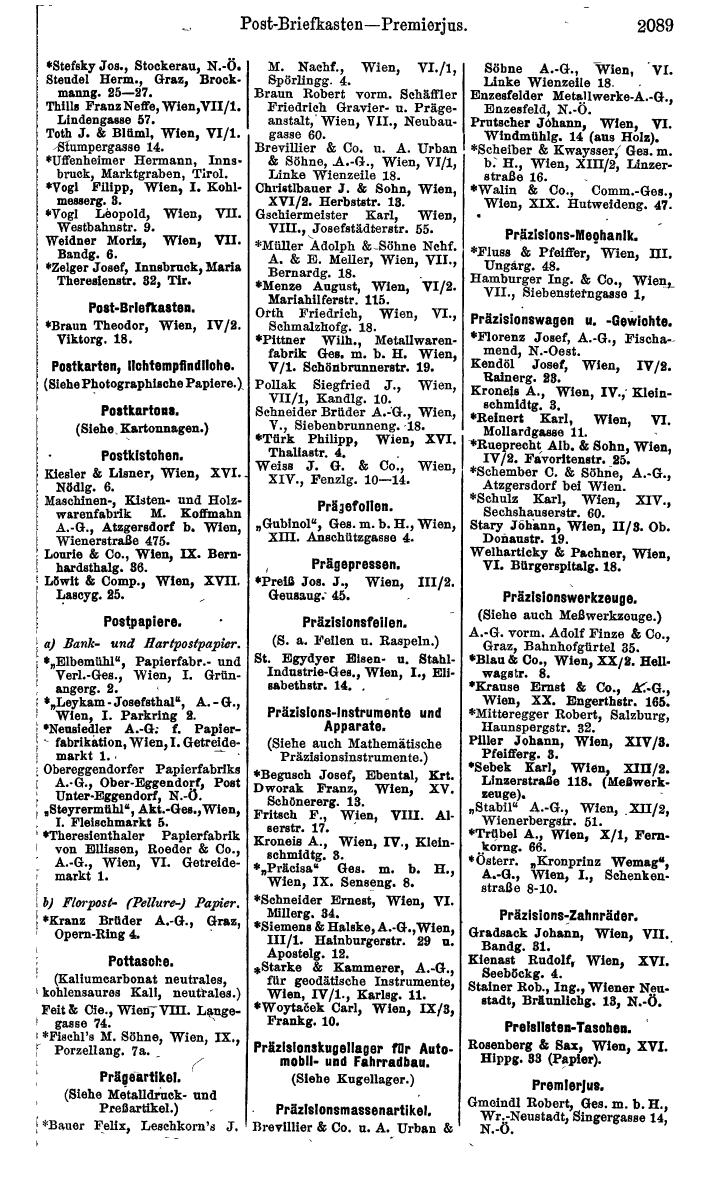 Compass. Finanzielles Jahrbuch 1925, Band IV: Österreich. - Page 2272