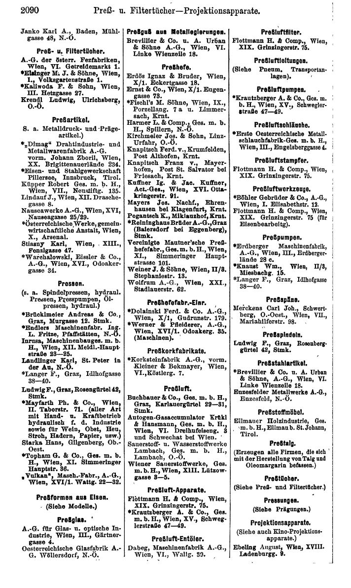 Compass. Finanzielles Jahrbuch 1925, Band IV: Österreich. - Seite 2273