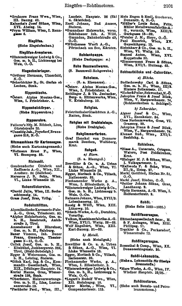 Compass. Finanzielles Jahrbuch 1925, Band IV: Österreich. - Page 2284
