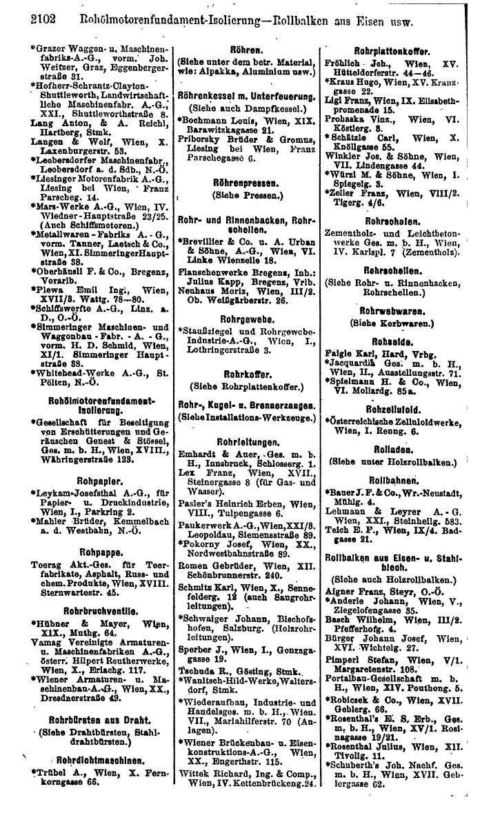 Compass. Finanzielles Jahrbuch 1925, Band IV: Österreich. - Page 2285