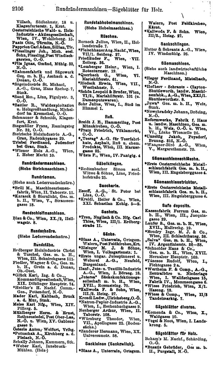 Compass. Finanzielles Jahrbuch 1925, Band IV: Österreich. - Page 2289