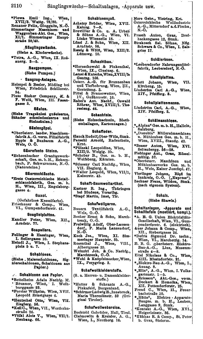 Compass. Finanzielles Jahrbuch 1925, Band IV: Österreich. - Page 2293
