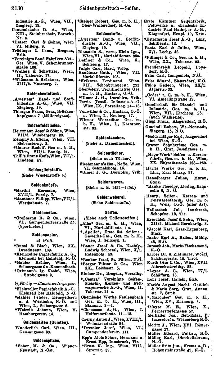 Compass. Finanzielles Jahrbuch 1925, Band IV: Österreich. - Page 2313