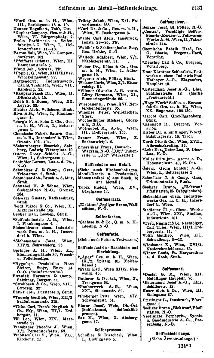 Compass. Finanzielles Jahrbuch 1925, Band IV: Österreich. - Seite 2314