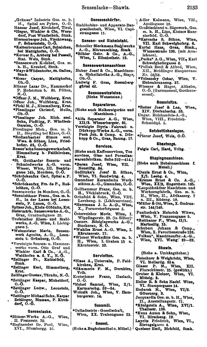 Compass. Finanzielles Jahrbuch 1925, Band IV: Österreich. - Seite 2316