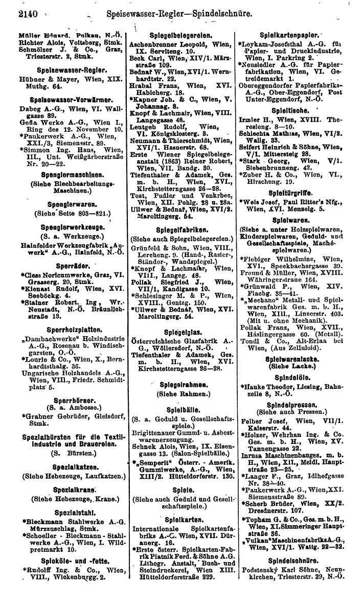 Compass. Finanzielles Jahrbuch 1925, Band IV: Österreich. - Page 2323