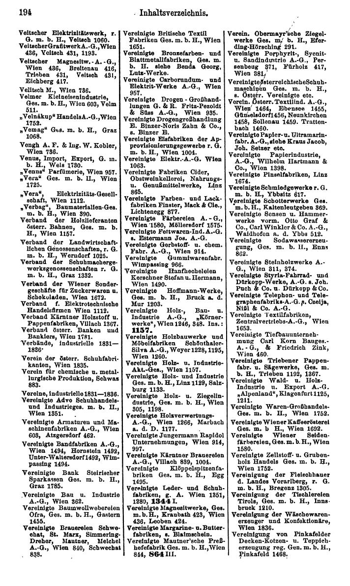 Compass. Finanzielles Jahrbuch 1925, Band IV: Österreich. - Seite 233