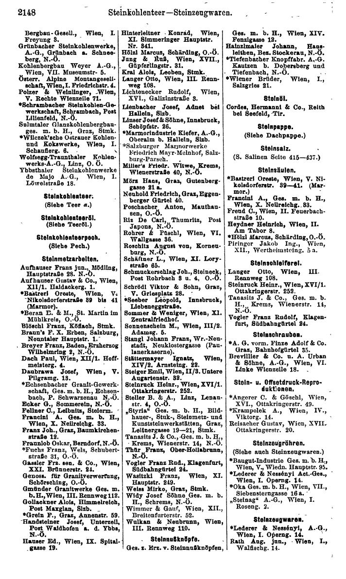Compass. Finanzielles Jahrbuch 1925, Band IV: Österreich. - Page 2331