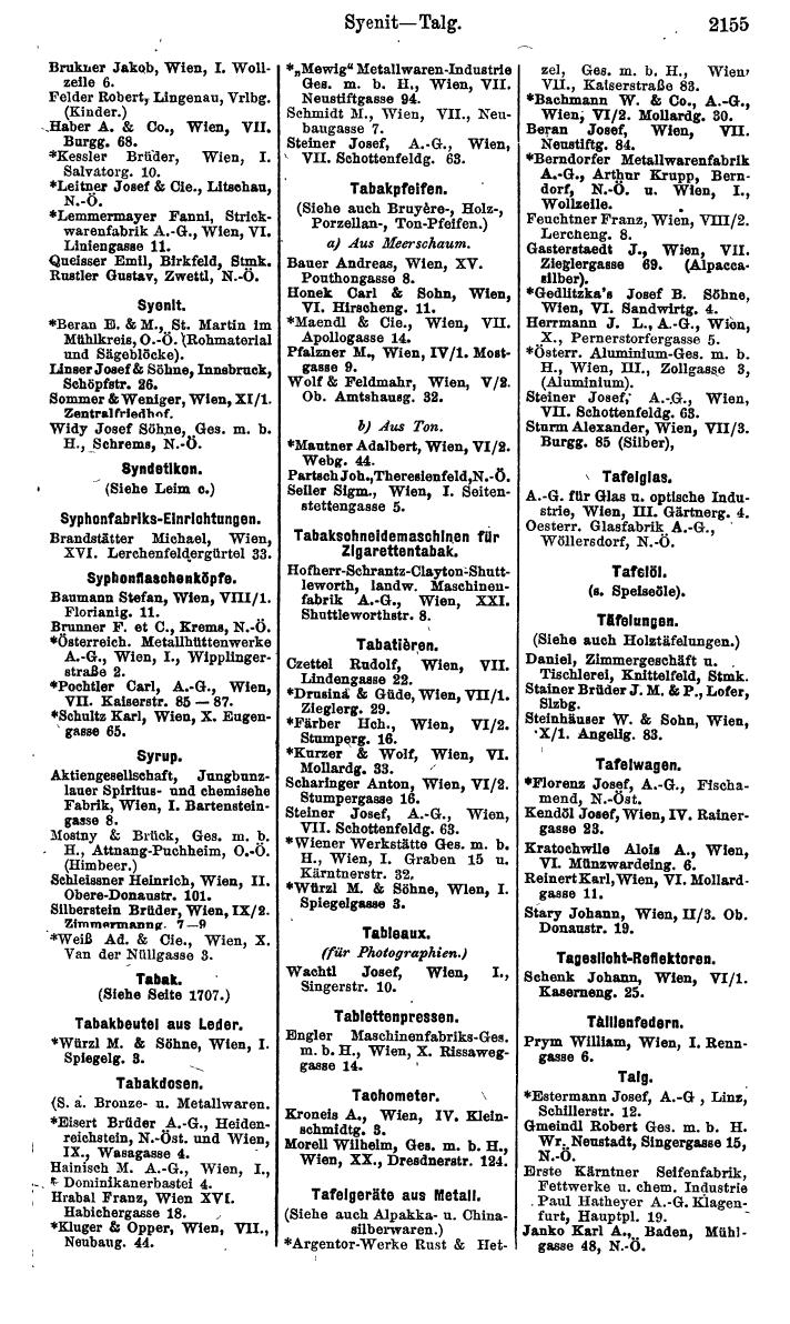 Compass. Finanzielles Jahrbuch 1925, Band IV: Österreich. - Page 2338