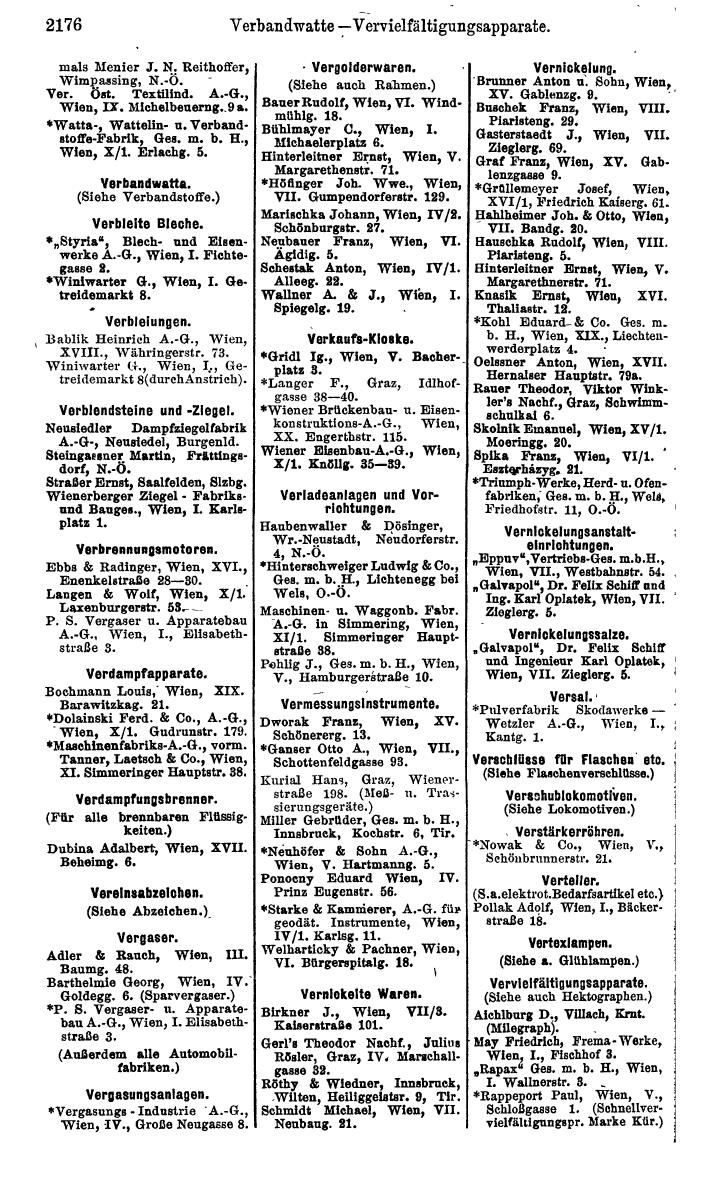 Compass. Finanzielles Jahrbuch 1925, Band IV: Österreich. - Page 2359