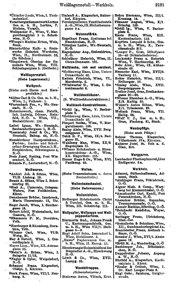 Compass. Finanzielles Jahrbuch 1925, Band IV: Österreich. - Seite 2374