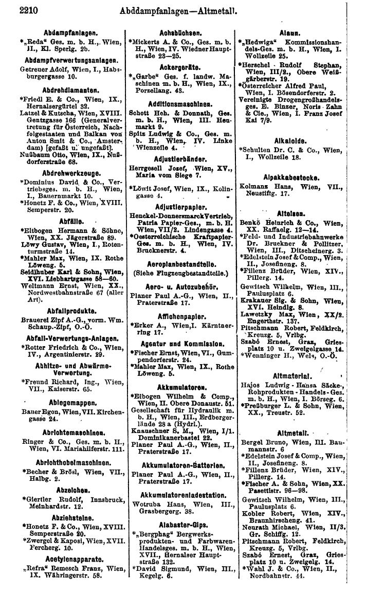 Compass. Finanzielles Jahrbuch 1925, Band IV: Österreich. - Page 2393