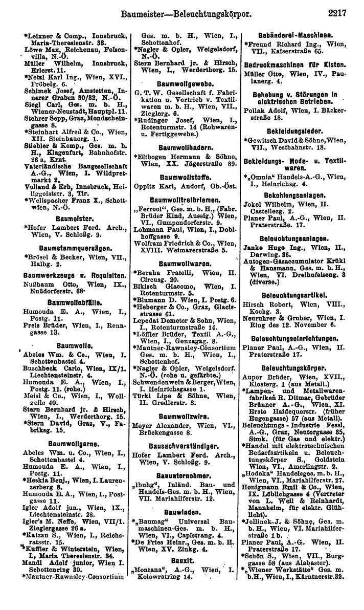 Compass. Finanzielles Jahrbuch 1925, Band IV: Österreich. - Page 2400