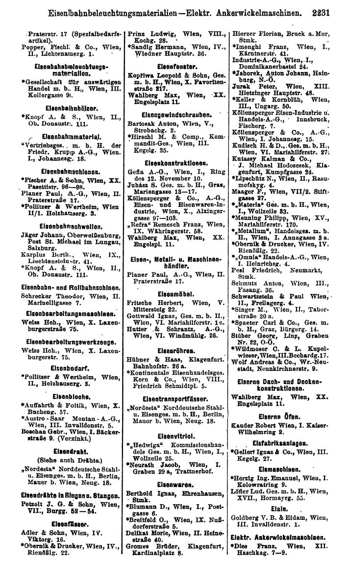 Compass. Finanzielles Jahrbuch 1925, Band IV: Österreich. - Page 2414