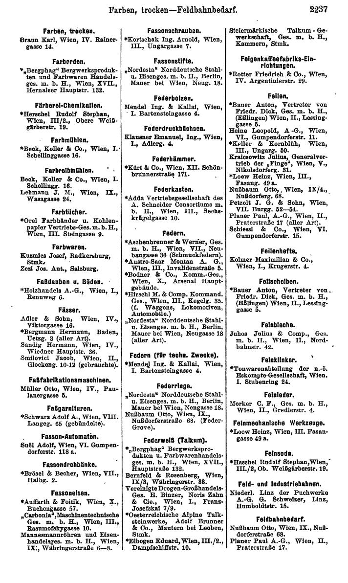 Compass. Finanzielles Jahrbuch 1925, Band IV: Österreich. - Page 2420