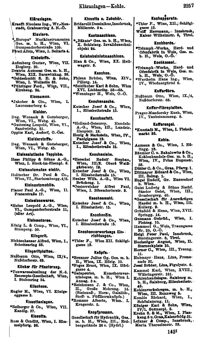 Compass. Finanzielles Jahrbuch 1925, Band IV: Österreich. - Seite 2440