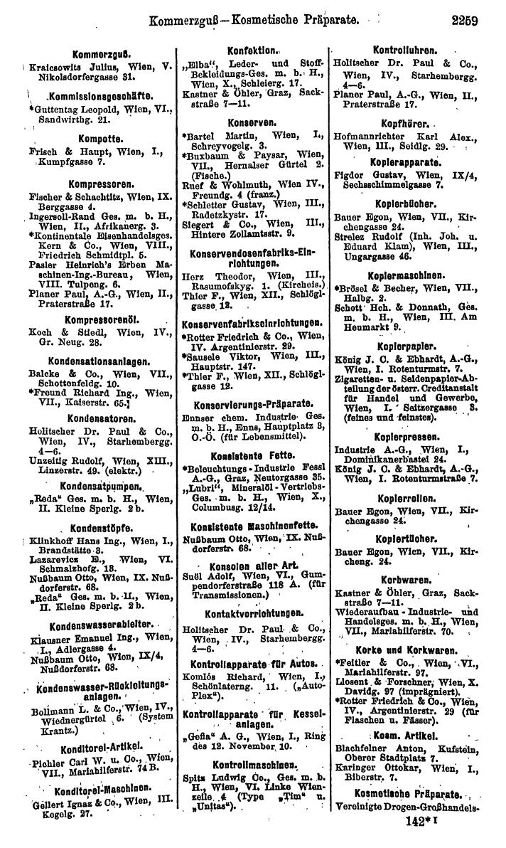 Compass. Finanzielles Jahrbuch 1925, Band IV: Österreich. - Page 2442