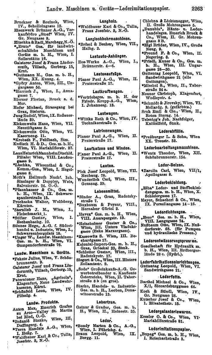 Compass. Finanzielles Jahrbuch 1925, Band IV: Österreich. - Page 2446