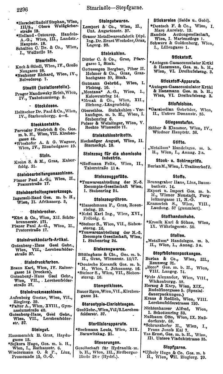 Compass. Finanzielles Jahrbuch 1925, Band IV: Österreich. - Page 2479