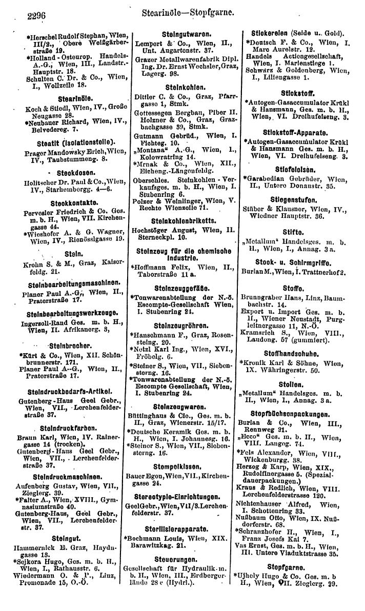 Compass. Finanzielles Jahrbuch 1925, Band IV: Österreich. - Seite 2479