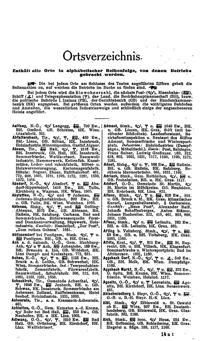 Compass. Finanzielles Jahrbuch 1925, Band IV: Österreich. - Seite 256