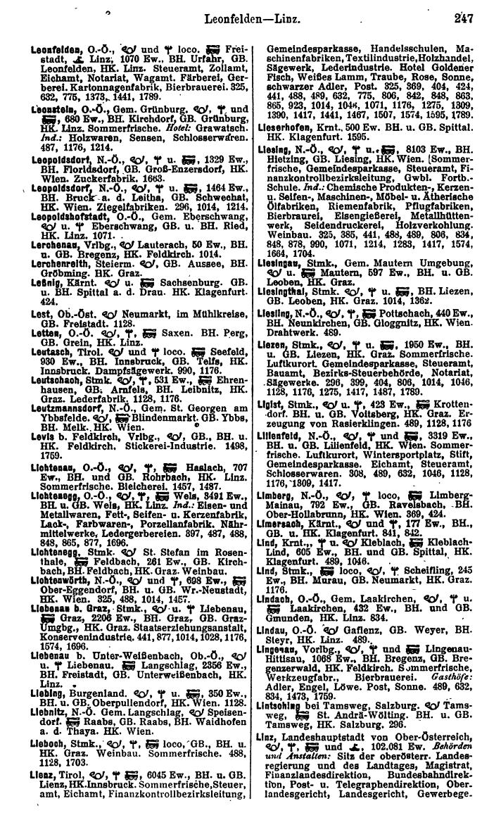 Compass. Finanzielles Jahrbuch 1925, Band IV: Österreich. - Page 286