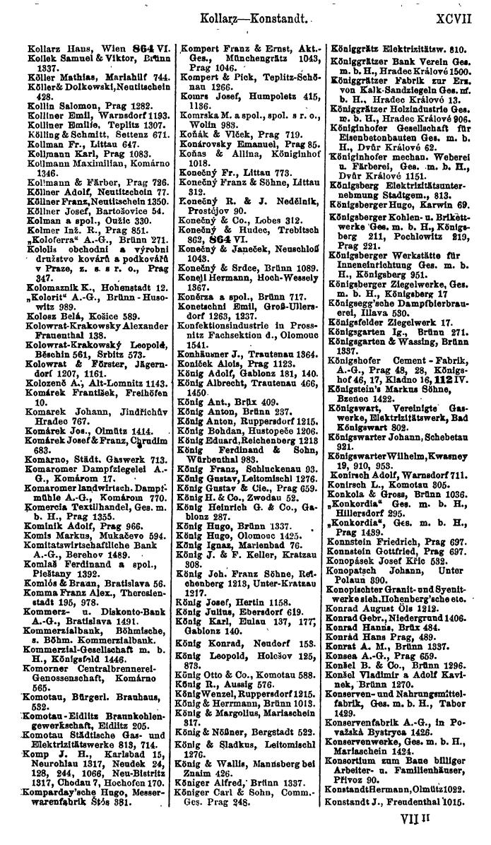 Compass. Finanzielles Jahrbuch 1923, Band V: Tschechoslowakei. - Seite 109