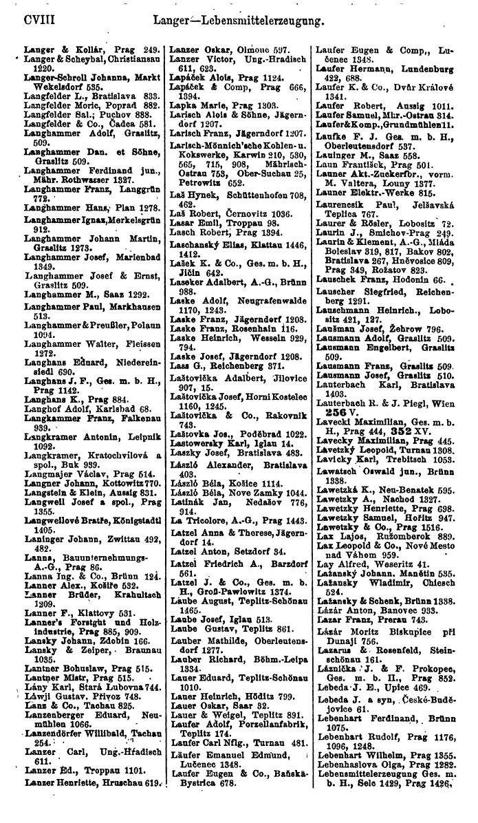 Compass. Finanzielles Jahrbuch 1923, Band V: Tschechoslowakei. - Seite 120