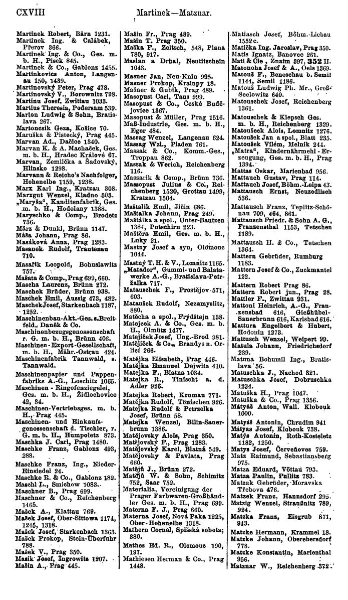 Compass. Finanzielles Jahrbuch 1923, Band V: Tschechoslowakei. - Page 130
