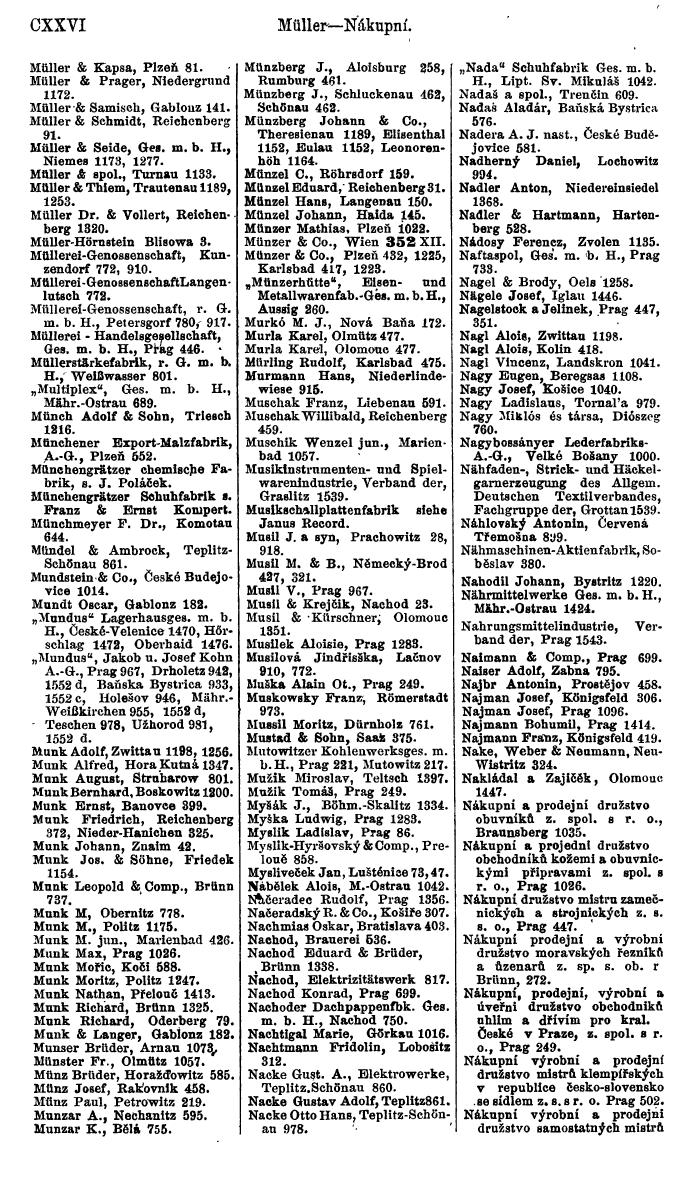 Compass. Finanzielles Jahrbuch 1923, Band V: Tschechoslowakei. - Page 138