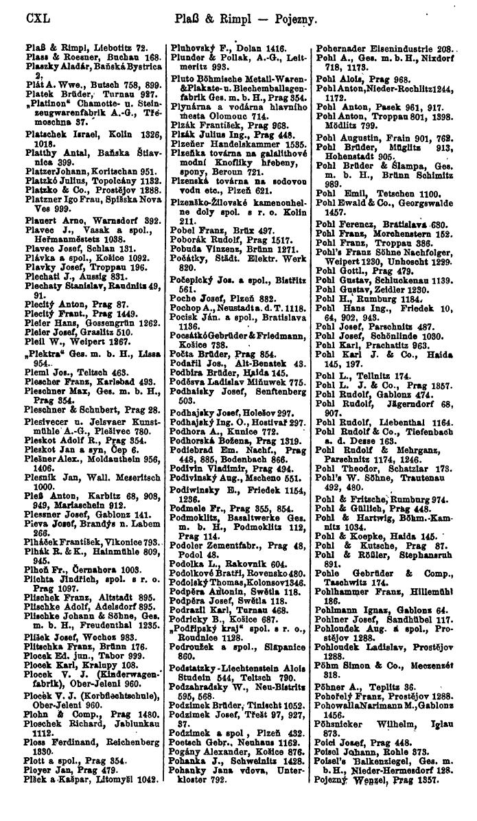 Compass. Finanzielles Jahrbuch 1923, Band V: Tschechoslowakei. - Page 152