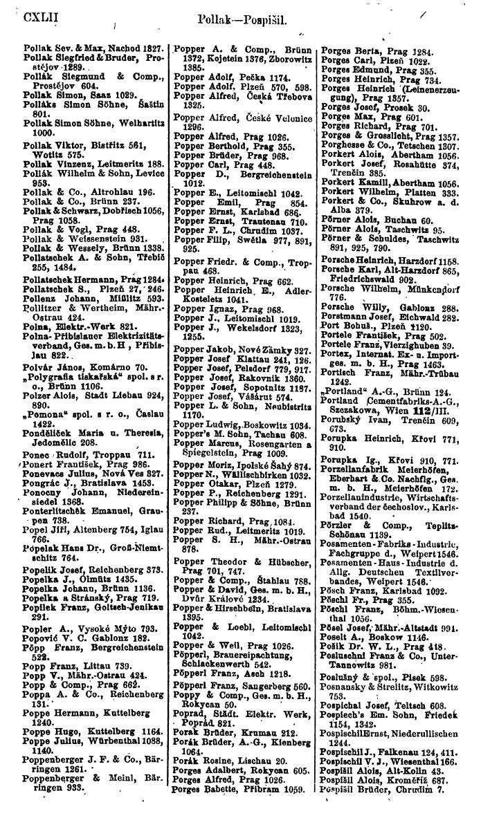 Compass. Finanzielles Jahrbuch 1923, Band V: Tschechoslowakei. - Page 154