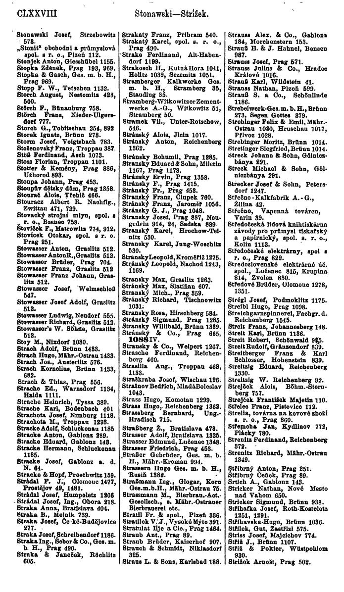 Compass. Finanzielles Jahrbuch 1923, Band V: Tschechoslowakei. - Page 190