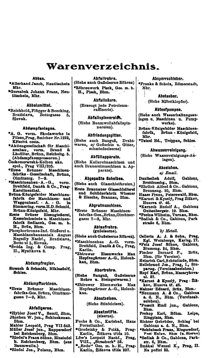 Compass. Finanzielles Jahrbuch 1923, Band V: Tschechoslowakei. - Page 1998