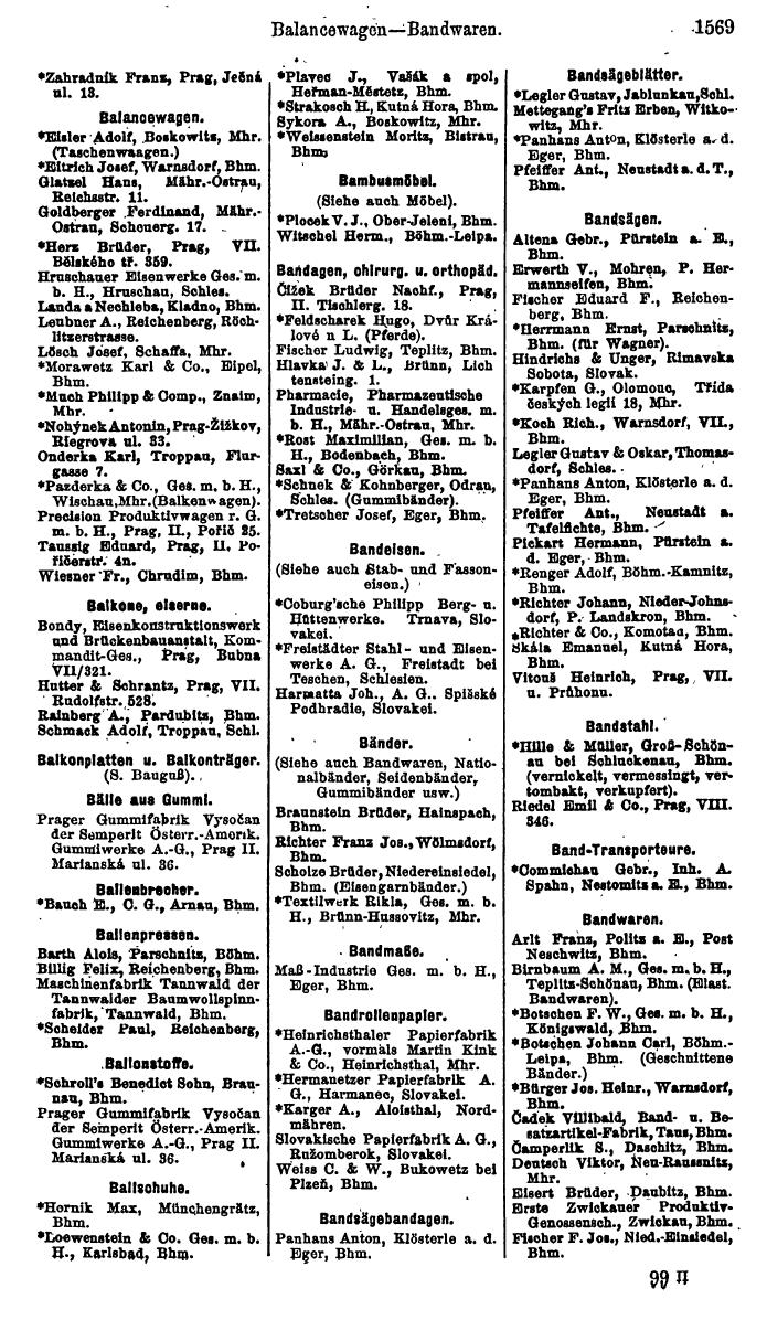 Compass. Finanzielles Jahrbuch 1923, Band V: Tschechoslowakei. - Page 2015