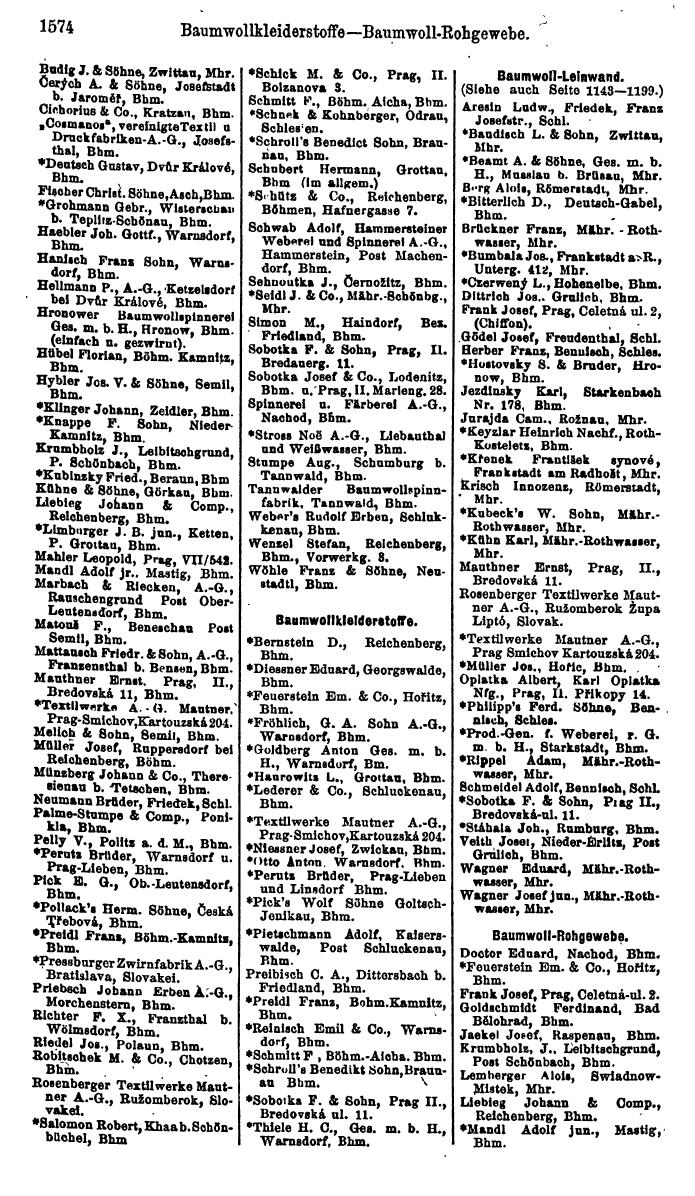 Compass. Finanzielles Jahrbuch 1923, Band V: Tschechoslowakei. - Page 2020