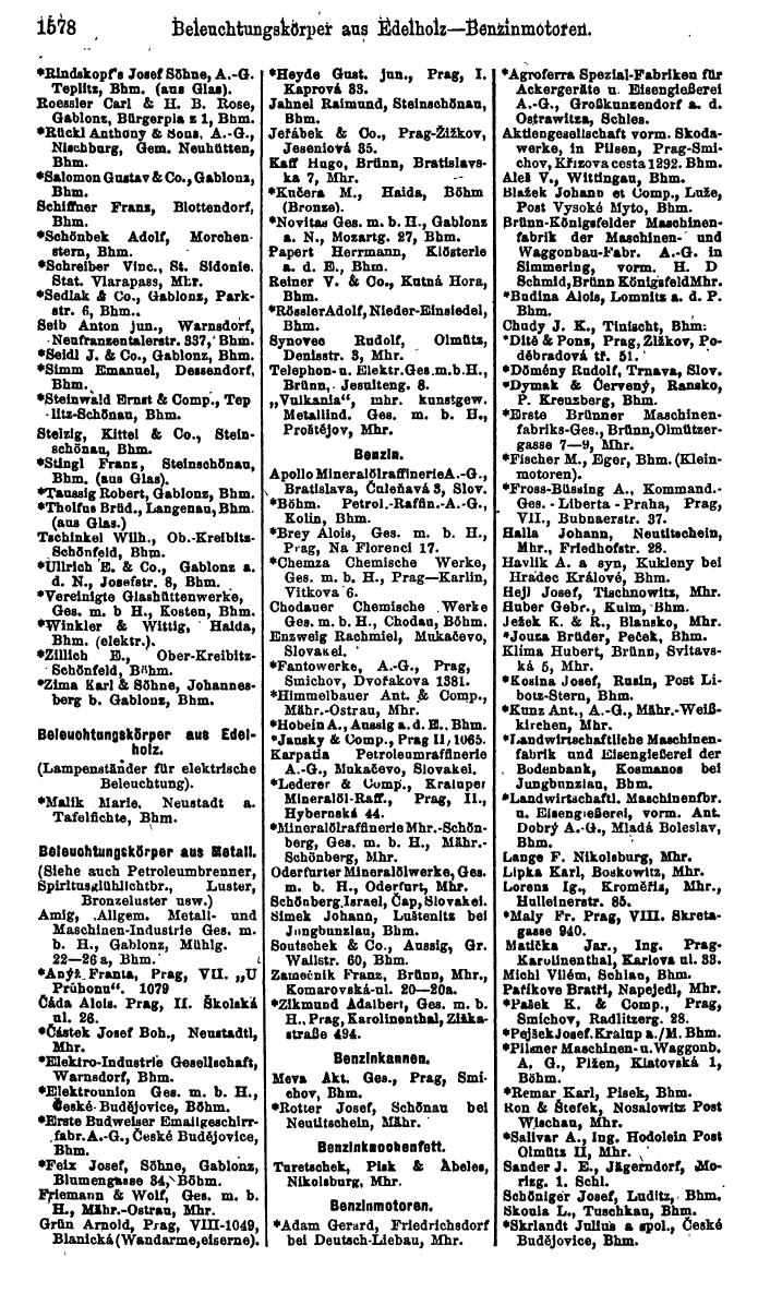 Compass. Finanzielles Jahrbuch 1923, Band V: Tschechoslowakei. - Seite 2024