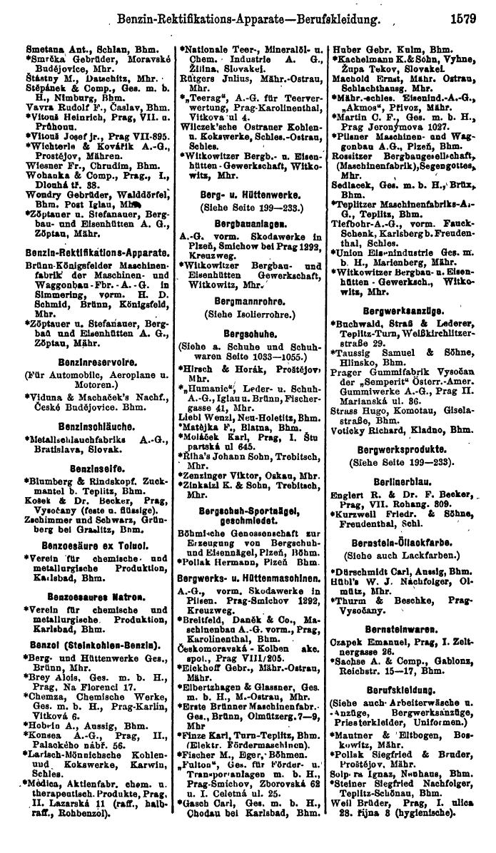 Compass. Finanzielles Jahrbuch 1923, Band V: Tschechoslowakei. - Page 2025
