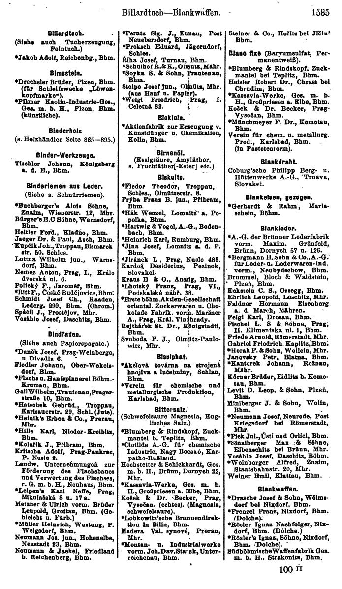 Compass. Finanzielles Jahrbuch 1923, Band V: Tschechoslowakei. - Page 2031