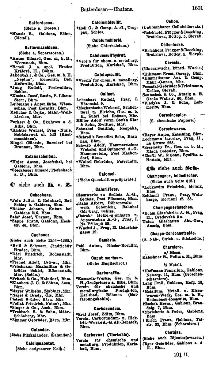 Compass. Finanzielles Jahrbuch 1923, Band V: Tschechoslowakei. - Seite 2051