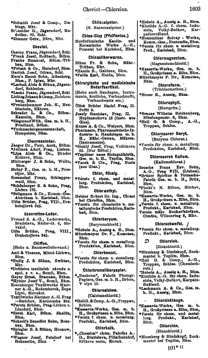 Compass. Finanzielles Jahrbuch 1923, Band V: Tschechoslowakei. - Page 2053