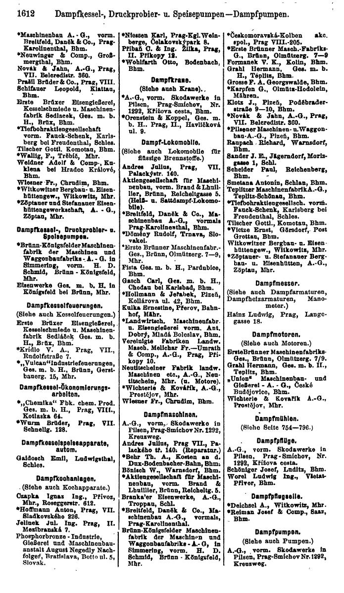 Compass. Finanzielles Jahrbuch 1923, Band V: Tschechoslowakei. - Page 2062