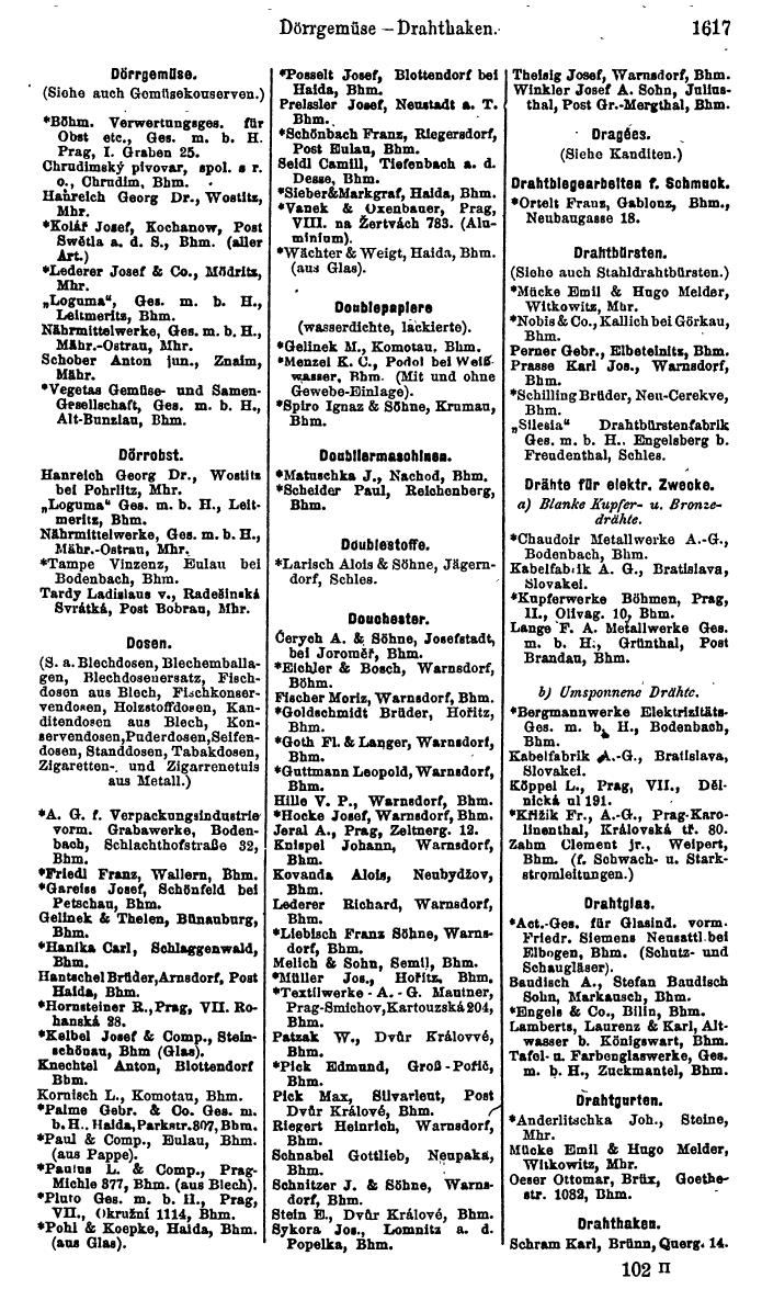 Compass. Finanzielles Jahrbuch 1923, Band V: Tschechoslowakei. - Seite 2067