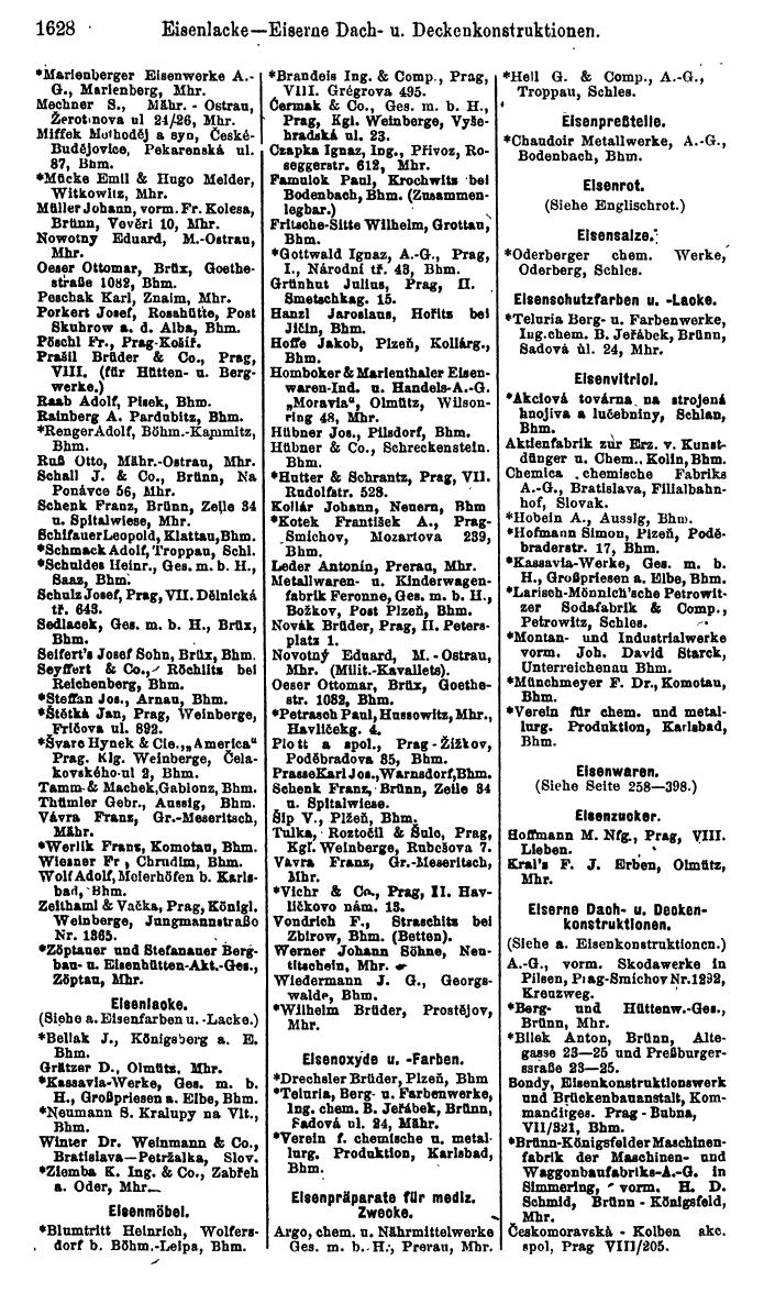 Compass. Finanzielles Jahrbuch 1923, Band V: Tschechoslowakei. - Page 2078