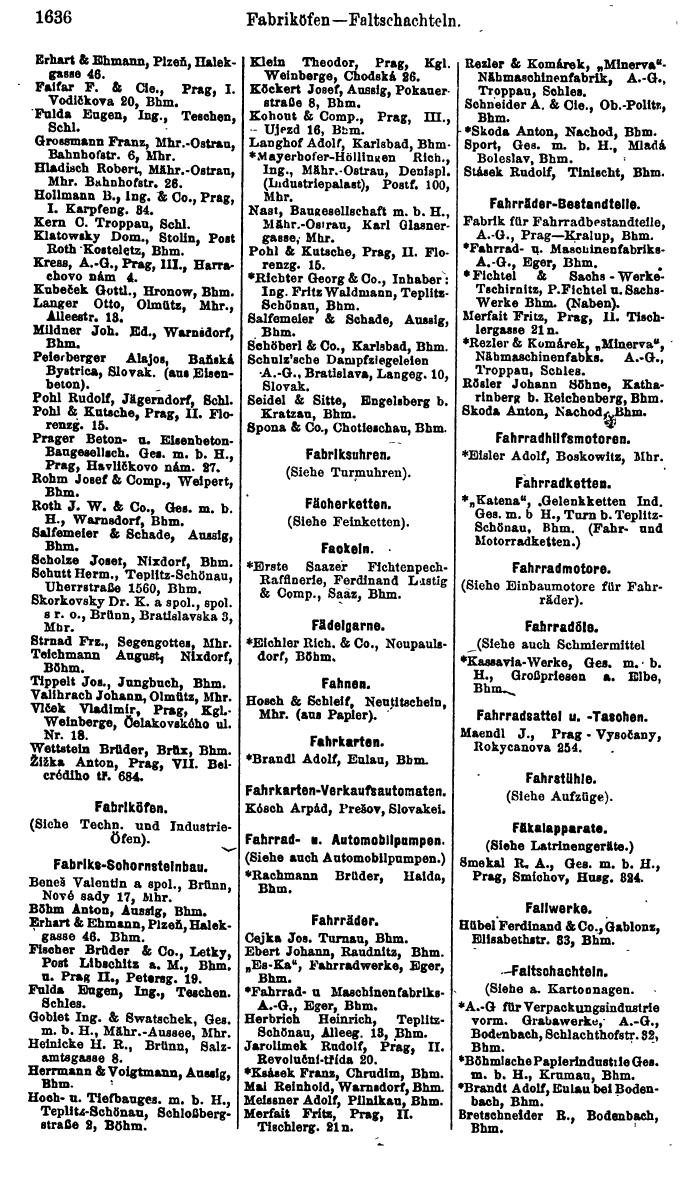 Compass. Finanzielles Jahrbuch 1923, Band V: Tschechoslowakei. - Seite 2086