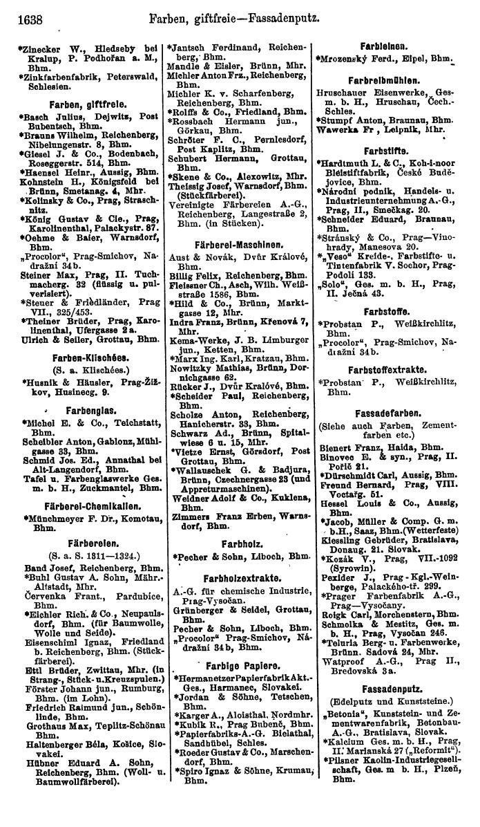 Compass. Finanzielles Jahrbuch 1923, Band V: Tschechoslowakei. - Page 2088