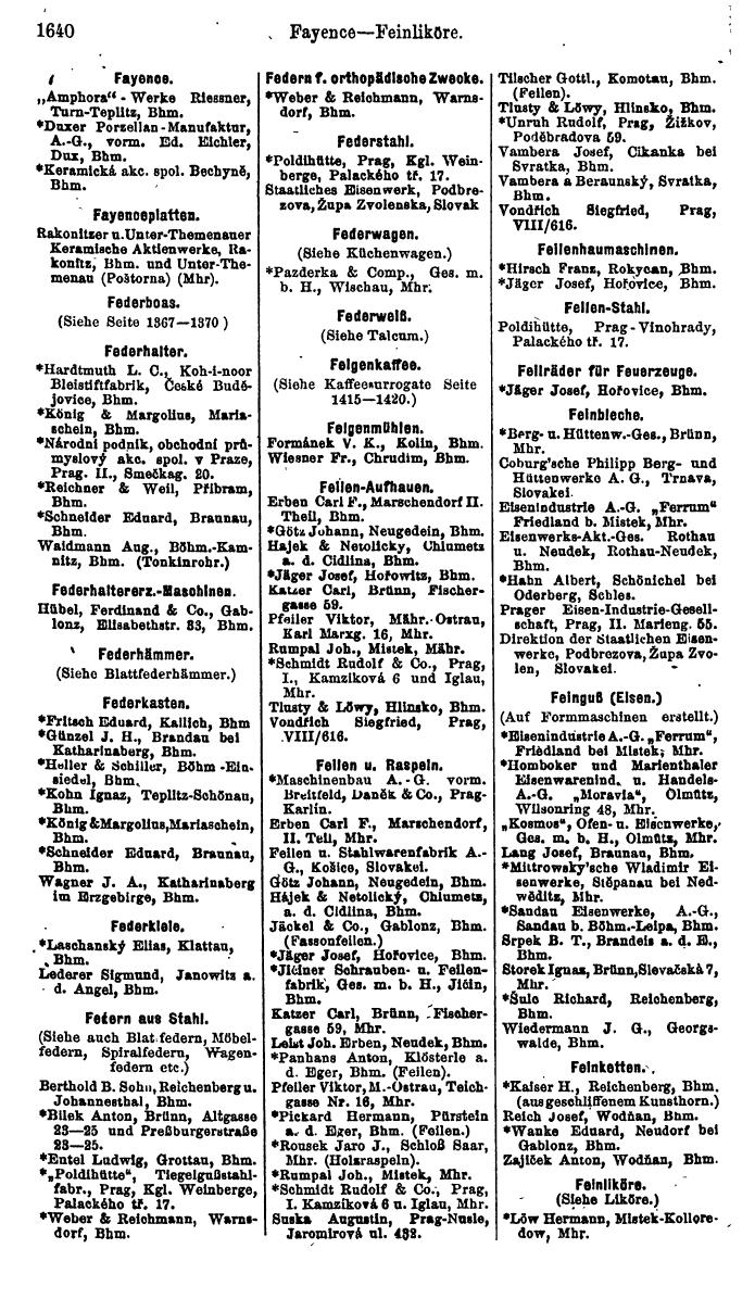 Compass. Finanzielles Jahrbuch 1923, Band V: Tschechoslowakei. - Seite 2090