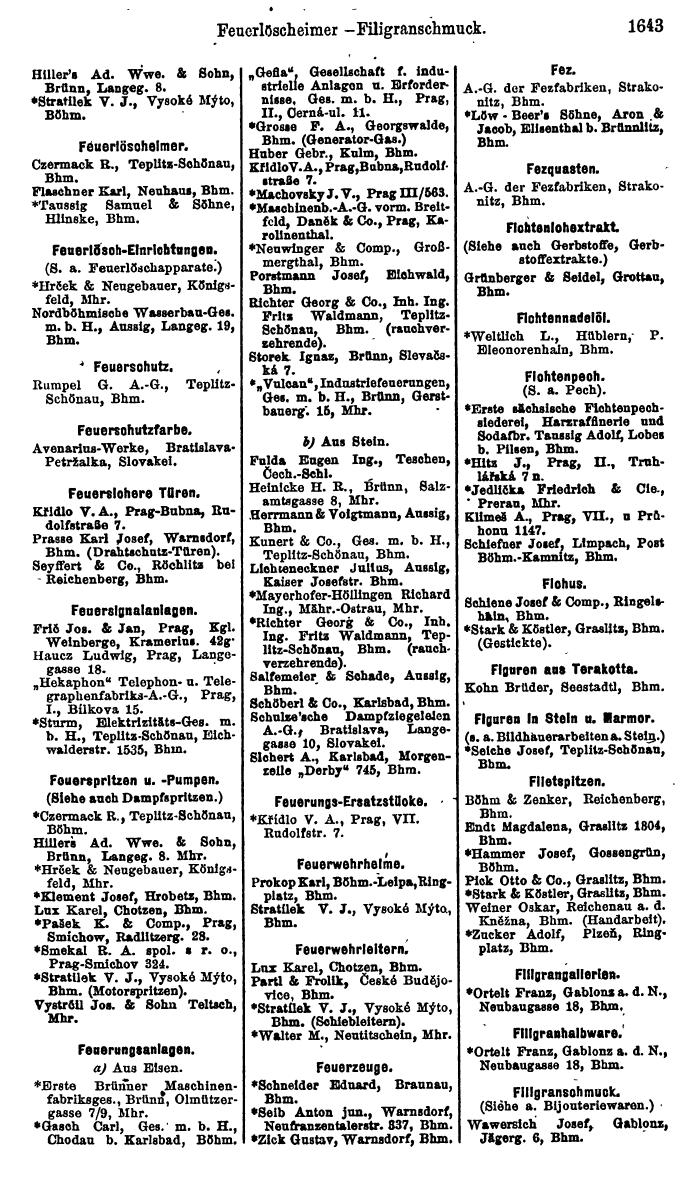 Compass. Finanzielles Jahrbuch 1923, Band V: Tschechoslowakei. - Page 2093