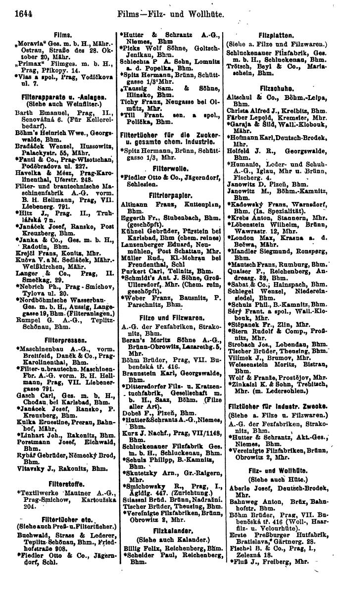 Compass. Finanzielles Jahrbuch 1923, Band V: Tschechoslowakei. - Seite 2094