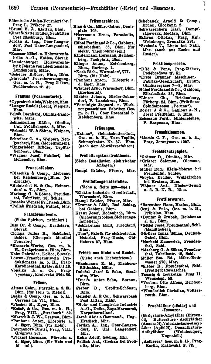 Compass. Finanzielles Jahrbuch 1923, Band V: Tschechoslowakei. - Seite 2100